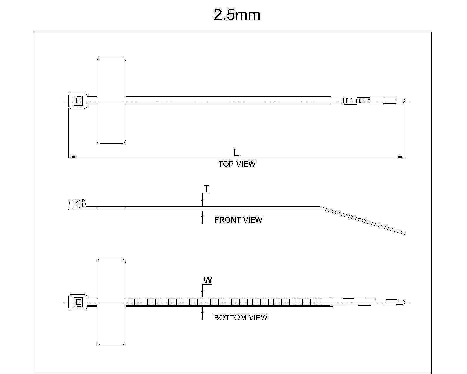 Line Drawing - Tag Tie